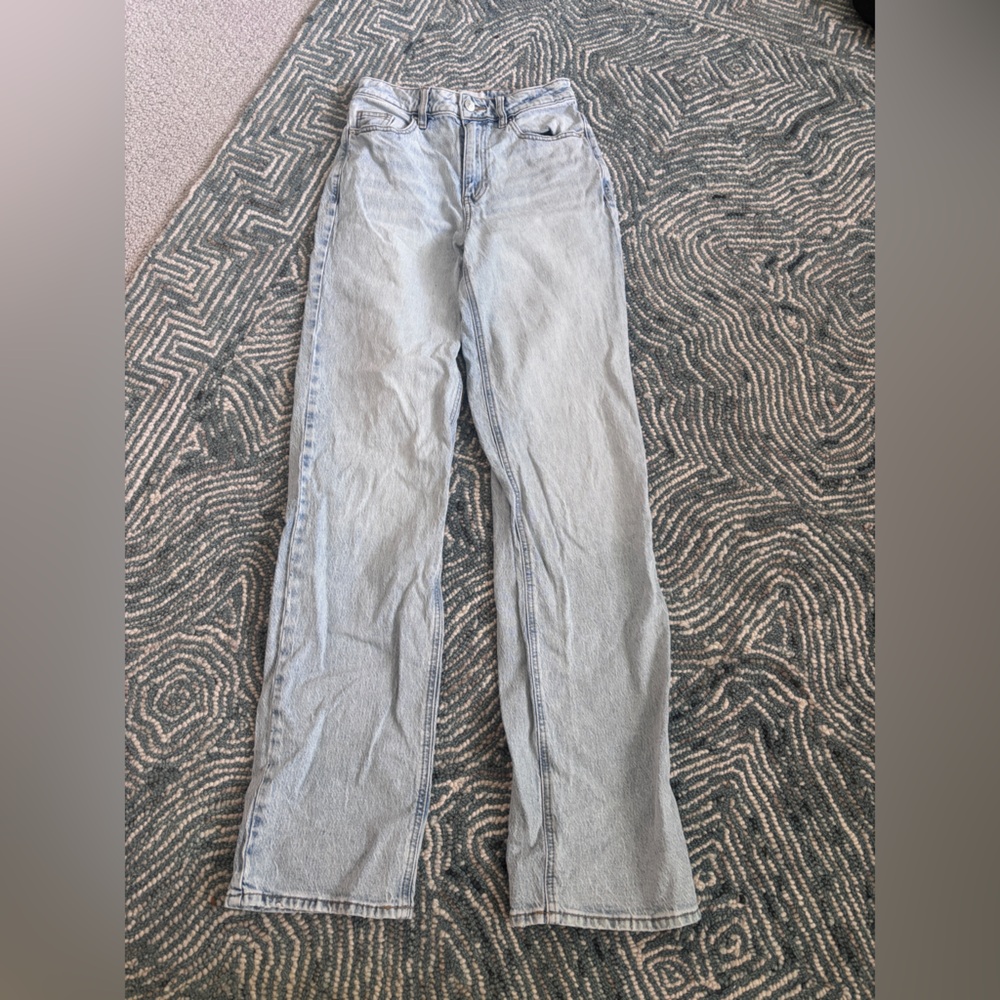 Pacsun Stretch 90’s Boyfriend Straight Leg Light Blue Wash Jeans Women’s Size 25